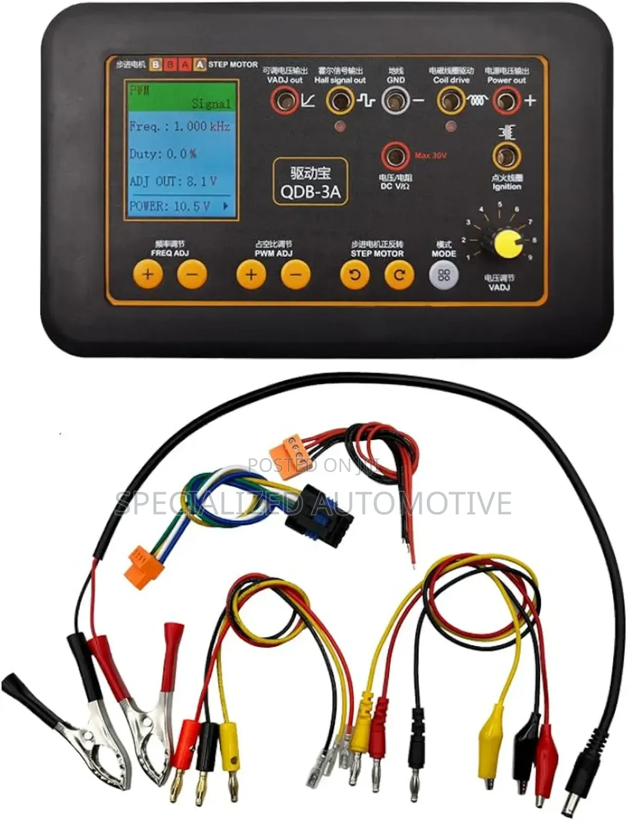 Vehicle Ignition Coil, Injector, Valve, Stepp Motor Tester