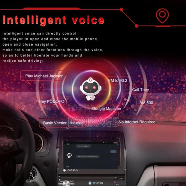 Foldable Single Din 7' Android Radio Android Auto Carplay - thumbnail 8
