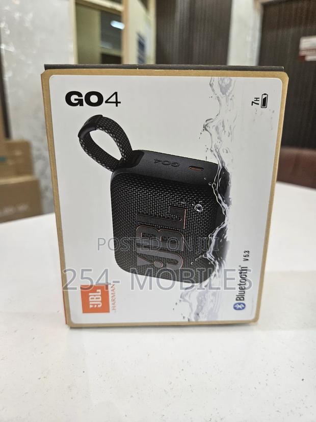 JBL Go4 Bluetooth Portable Waterproof Speaker, 4.2w - Black - main view
