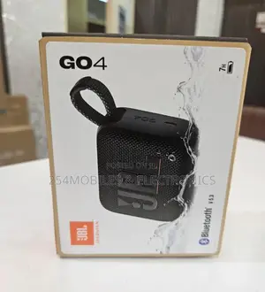 JBL Go4 Bluetooth Portable Waterproof Speaker, 4.2W - Black