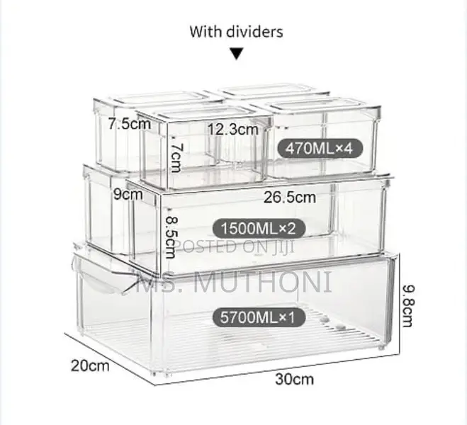 7pc Set Stackable Storage Box*
