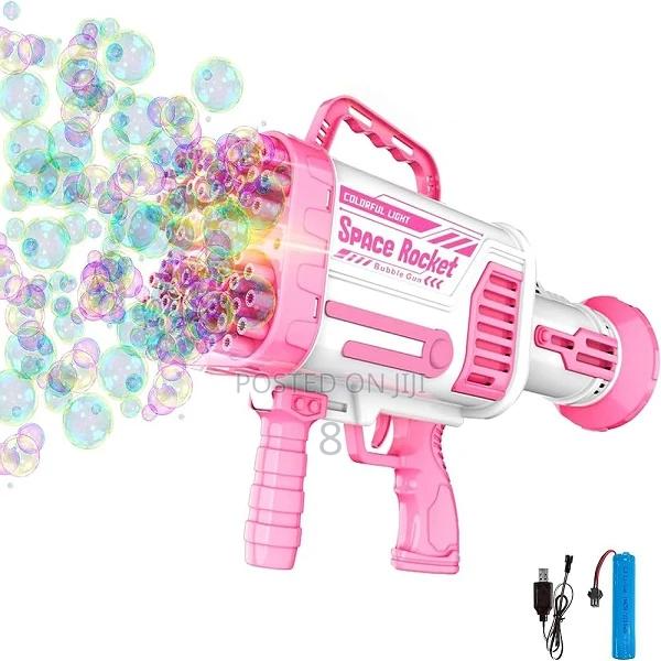 Portable Bubble Gun Machine – Colorful, Fun, and Mess-Free