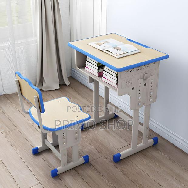 Rectangular Kids Table Set With Adjustable Height - main view