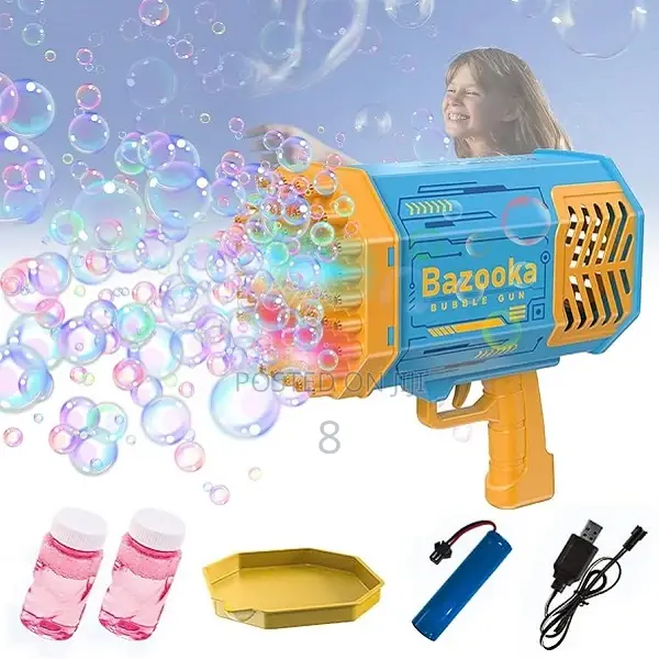 Bubble Blaster Gun – High-Powered Fun With LED Effects