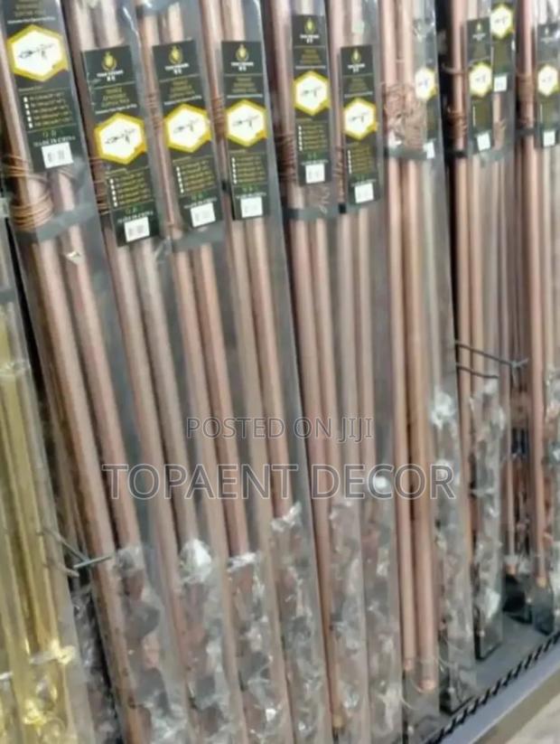 Brown 3m Double Adjustable Curtain Rods - main view