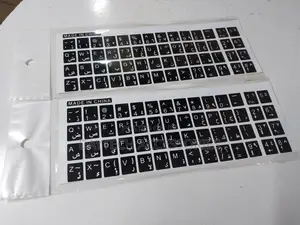 Stickers Arabic and English Characters for the Keyboard