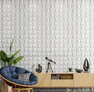 Modern White PVC 3D Wall Panels