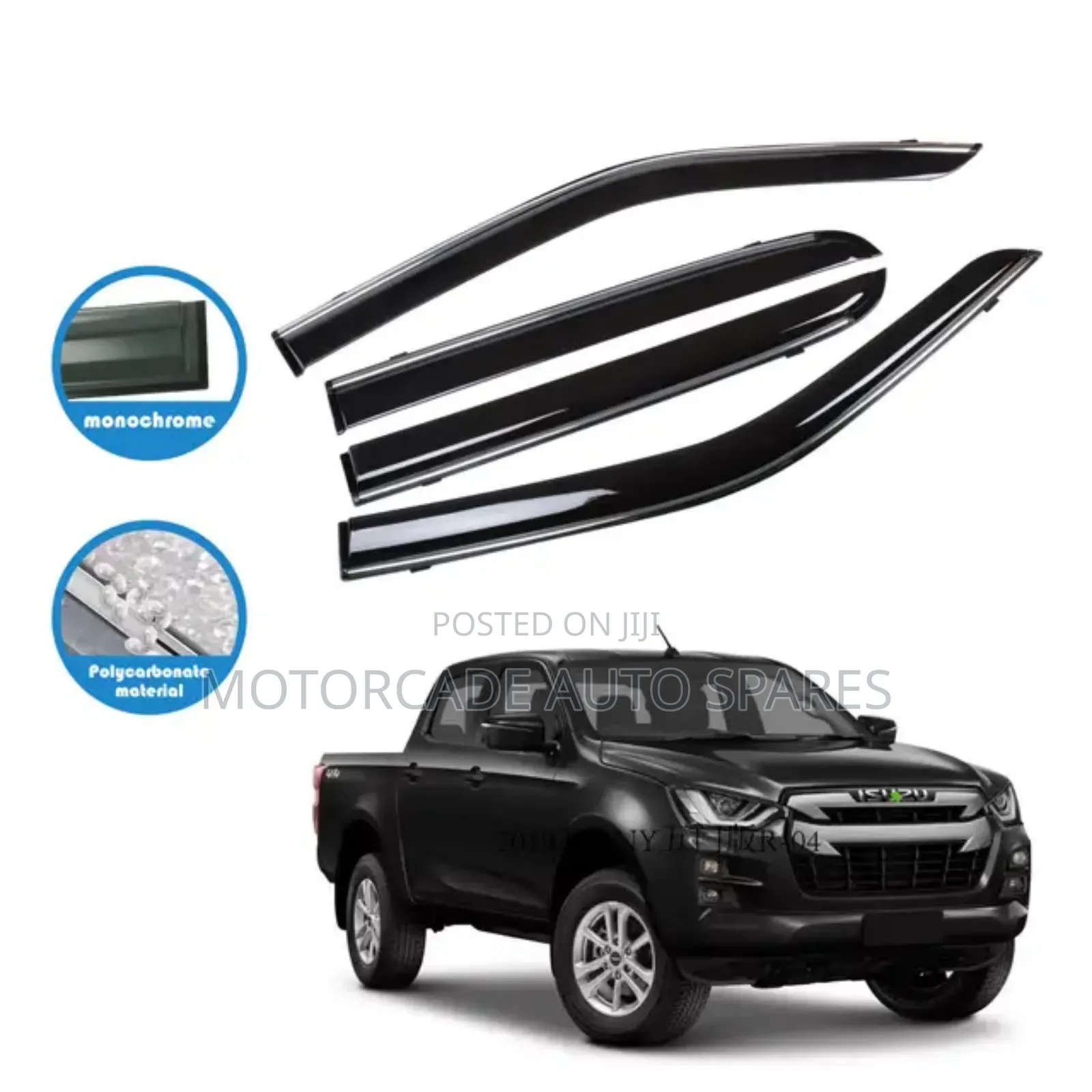 Toyota Hilux Vigo 2012/2015/2018 Window Visors/Windbreakers