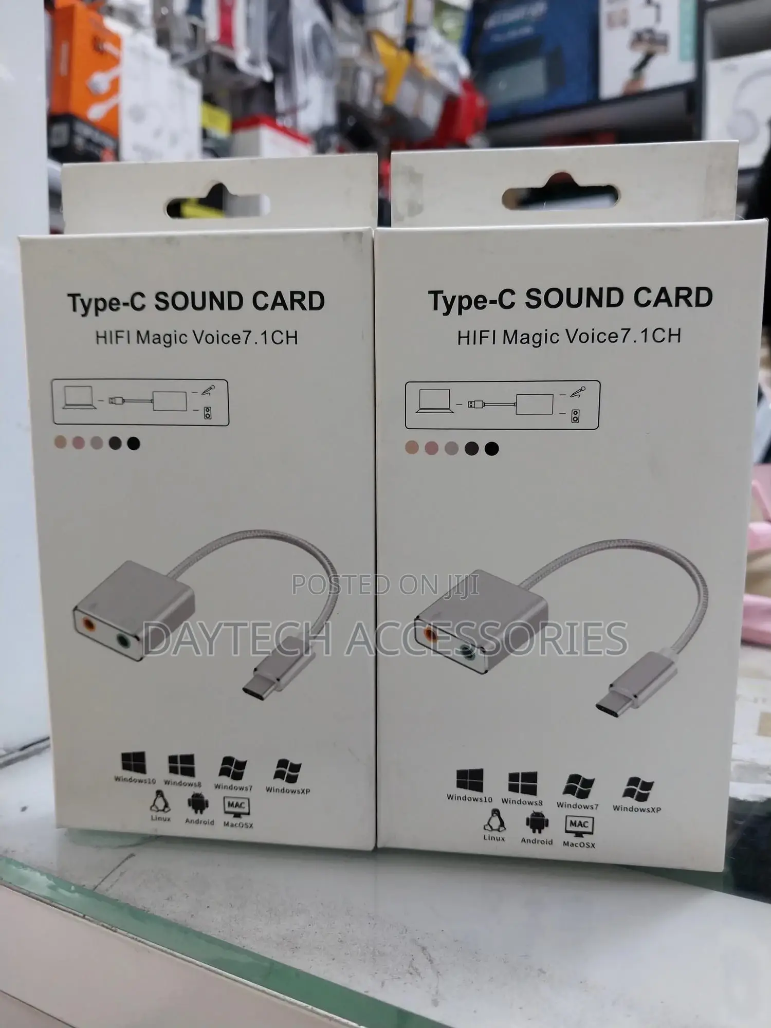 Type-C External Sound Card Adapter Audio Card Usb-C to Jack