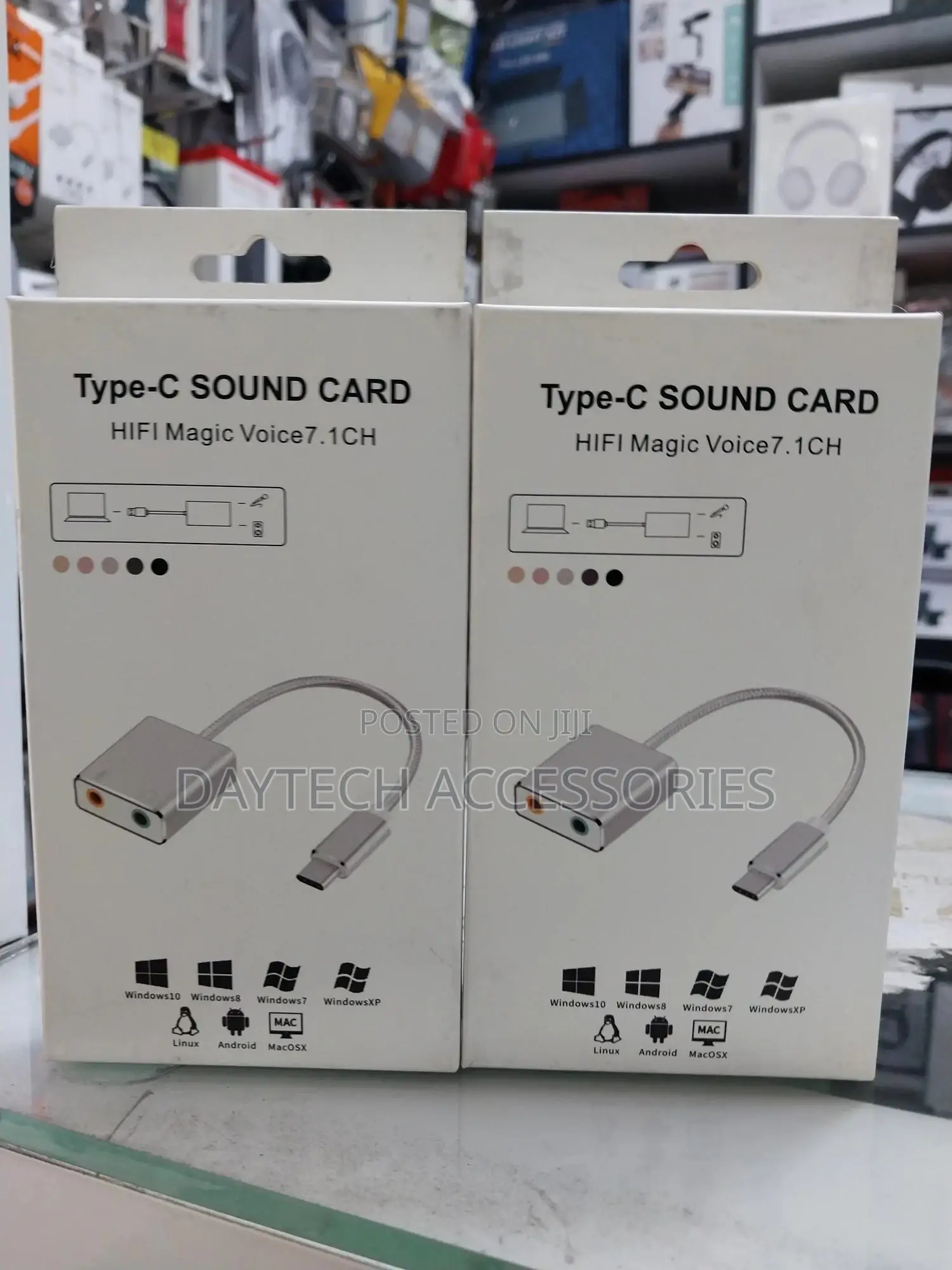 Type-C External Sound Card Adapter Audio Card Usb-C to Jack