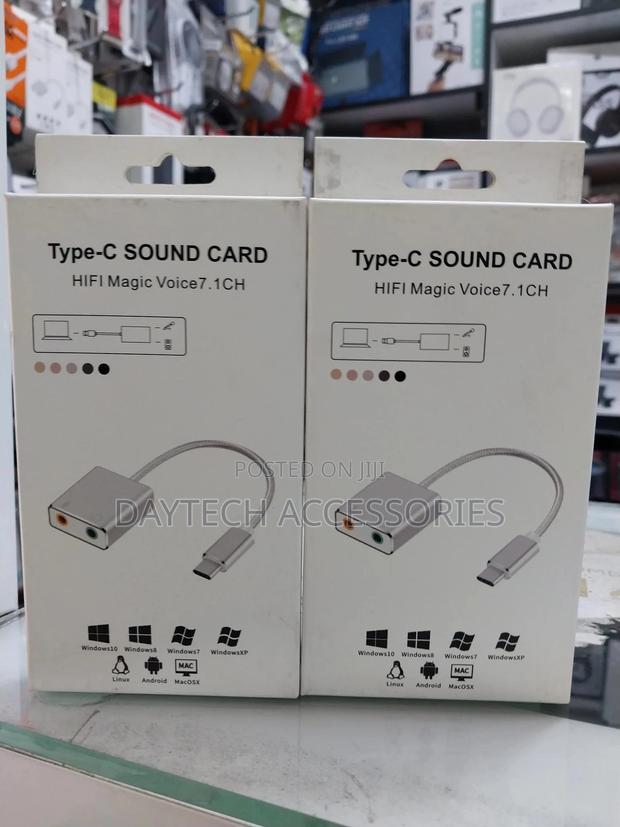 Type-C External Sound Card Adapter Audio Card Usb-C to Jack - thumbnail 2