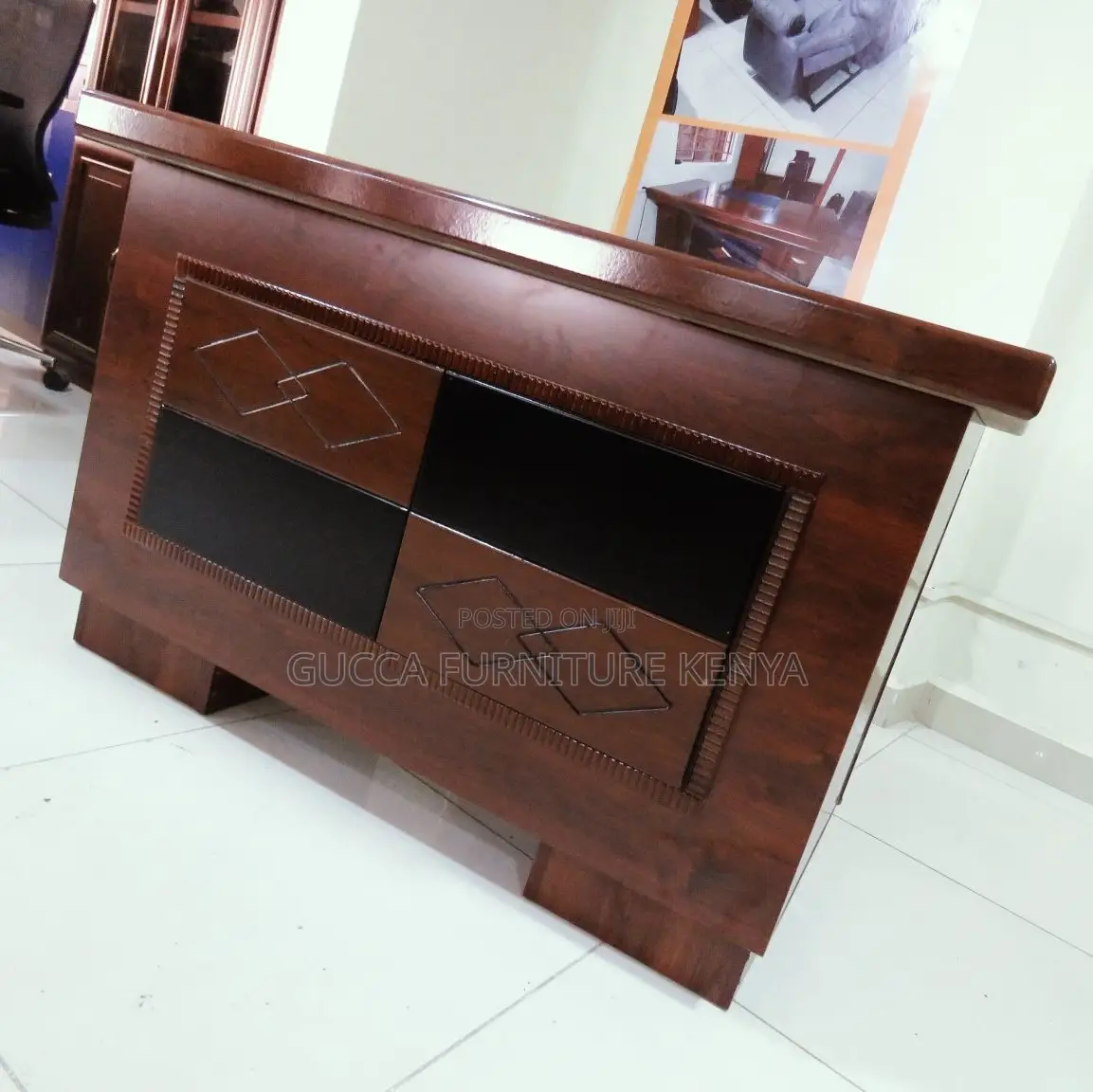 Office Table:1.4 Meters Receptionist Mahogany Office Table