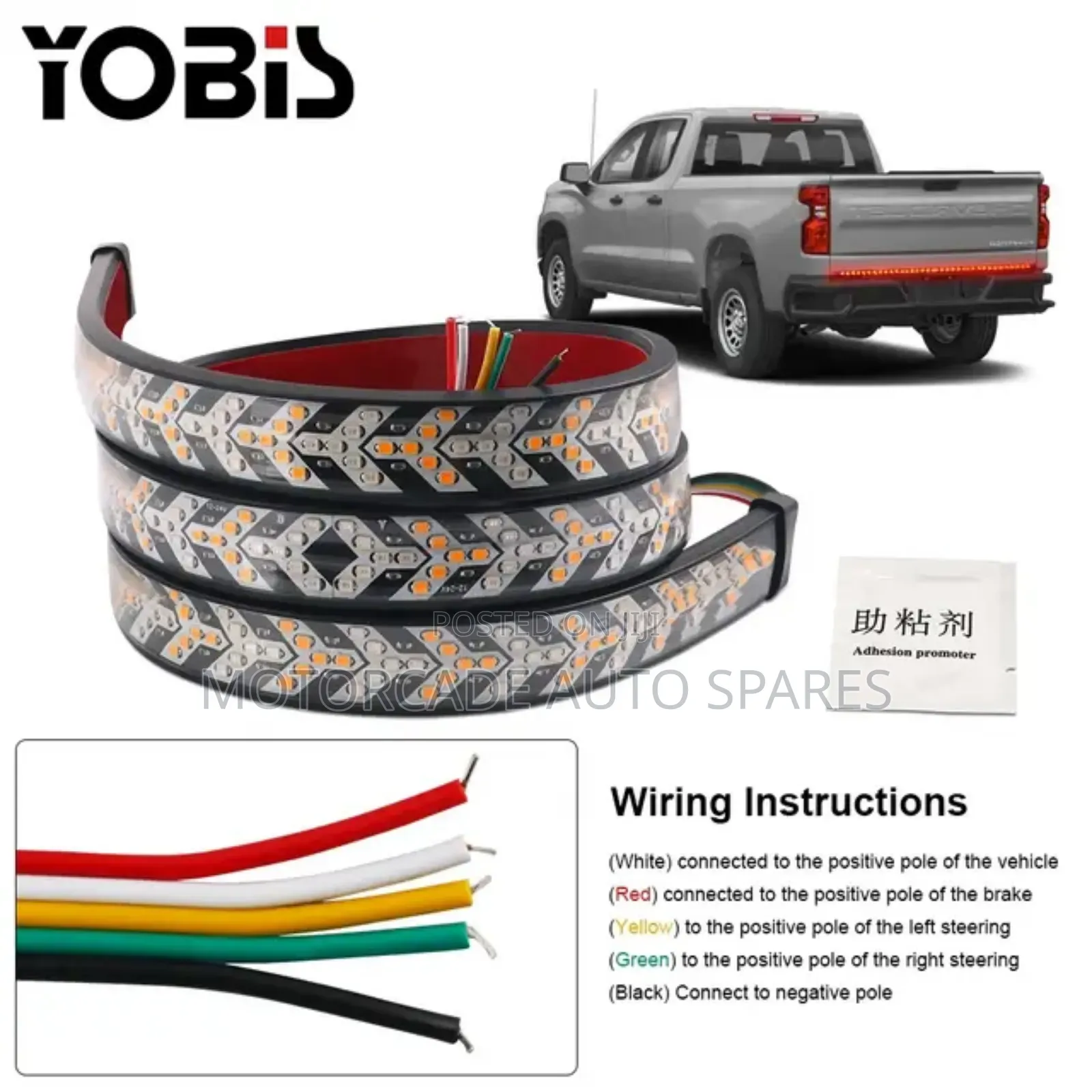 Universal Rear Bumper LED Strip With Indicator, Brake Light