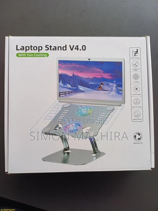 Laptop Stand V4 With 2 Fan and Cable - main view