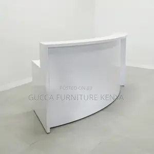 Office Furniture:1.8 Meters Florence White Reception Desk