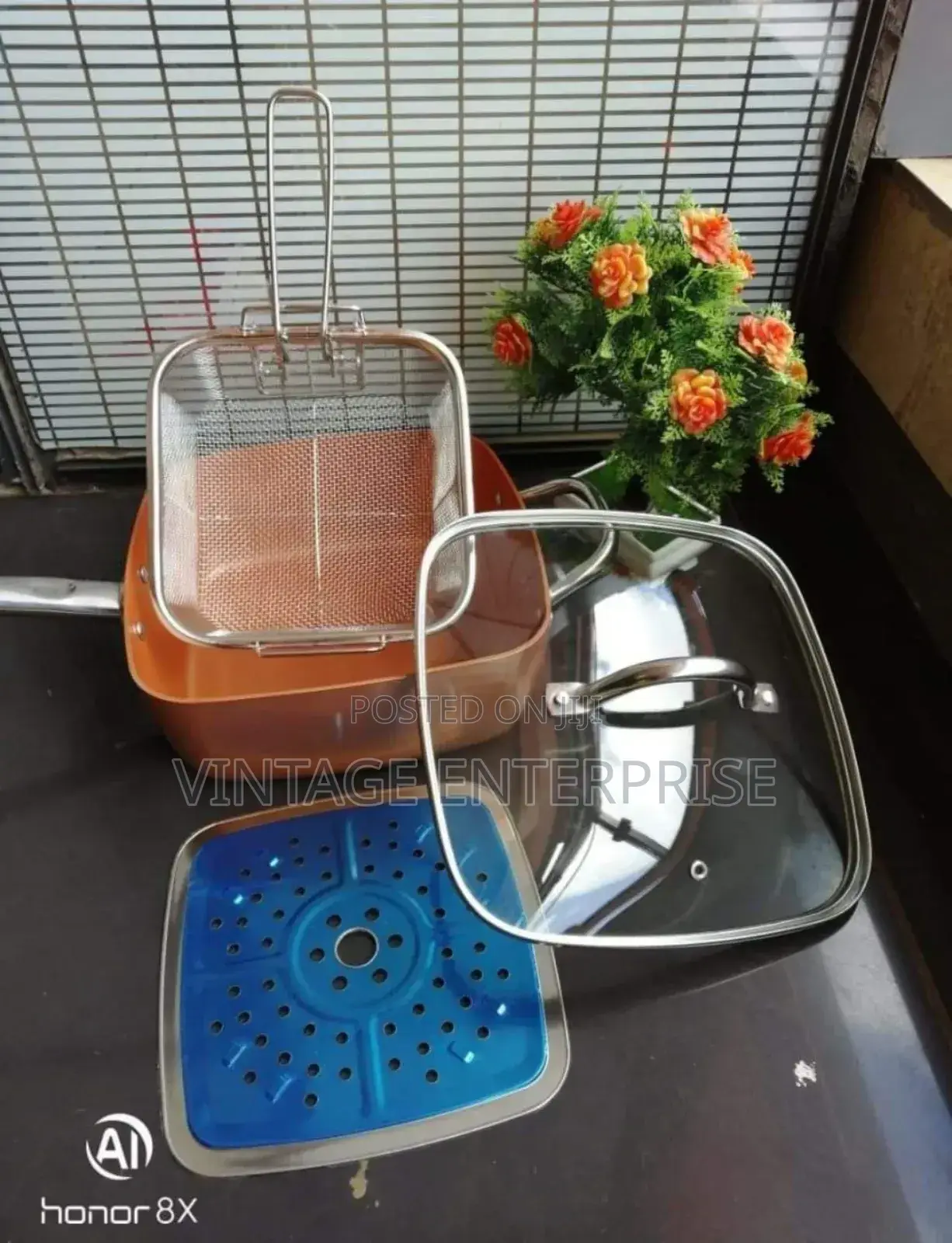 Copper Deep-Frying Pan Fast Heating