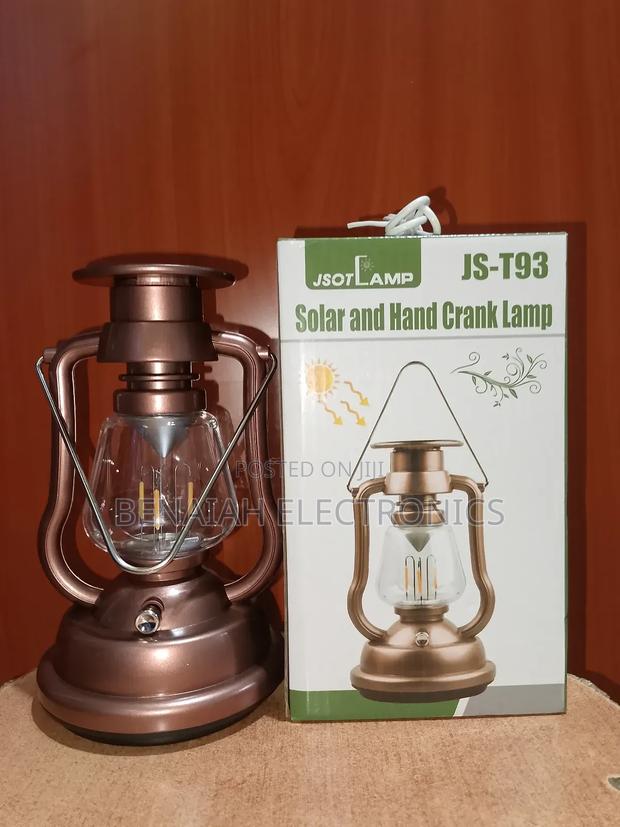 Rechargeable, Solar/Hand Crank Lamp