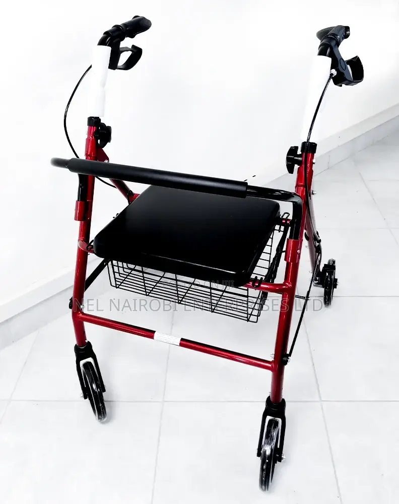 Walking Rollator With Seat