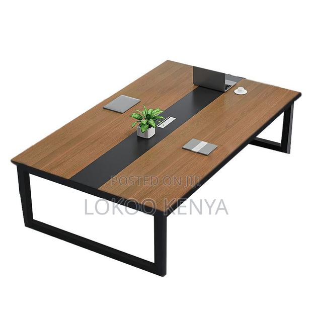 Boardroom Table: 2400mm Mahogany Boardroom Table - thumbnail 3