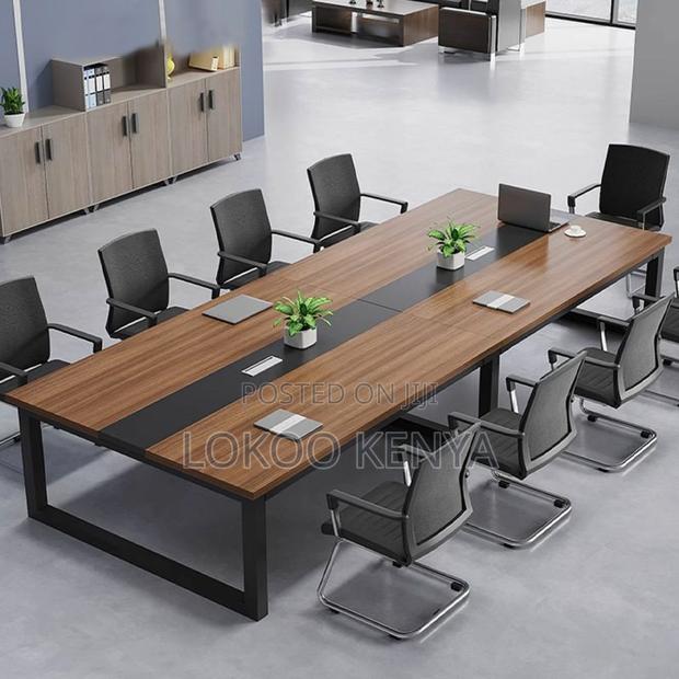 Boardroom Table: 2400mm Mahogany Boardroom Table