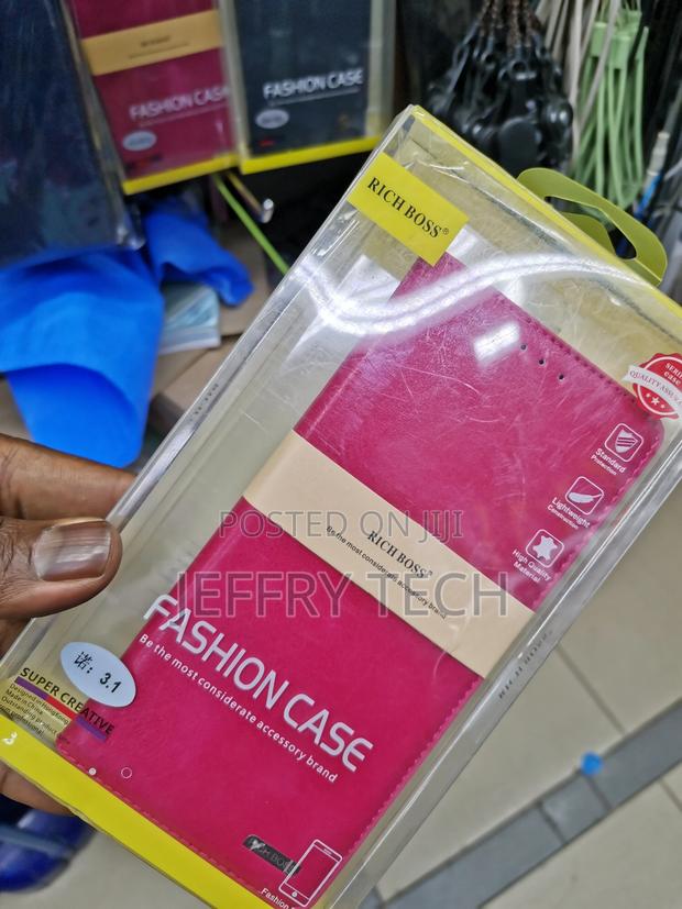 Universal Richboss Leather Case for Nokia 3.1 - Pink - thumbnail 3