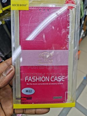 Universal Richboss Leather Flip Case for Nokia 2.2-Pink - thumbnail 2