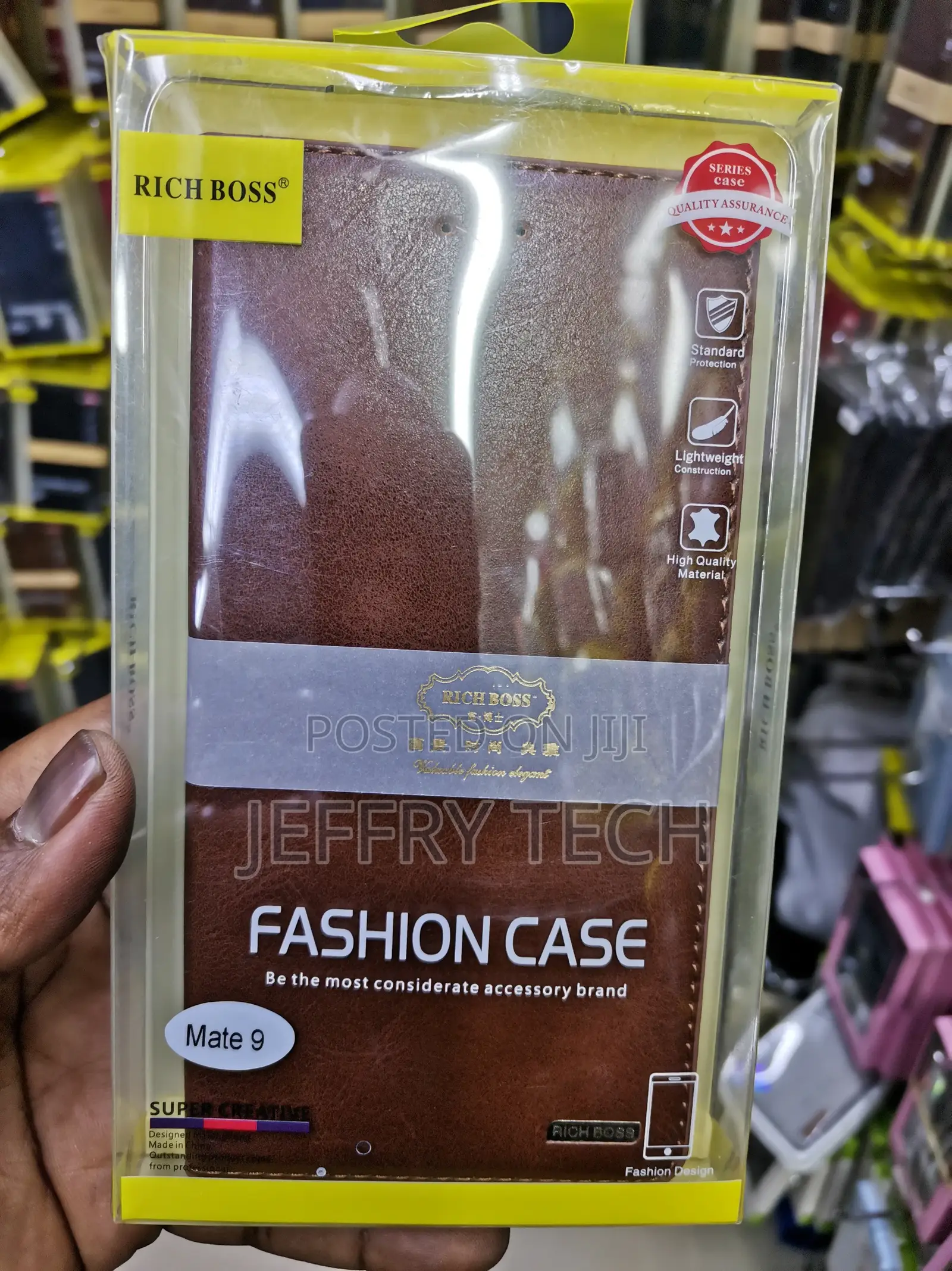 Universal Richboss Flip Case for Huawei Mate 9 -Brown