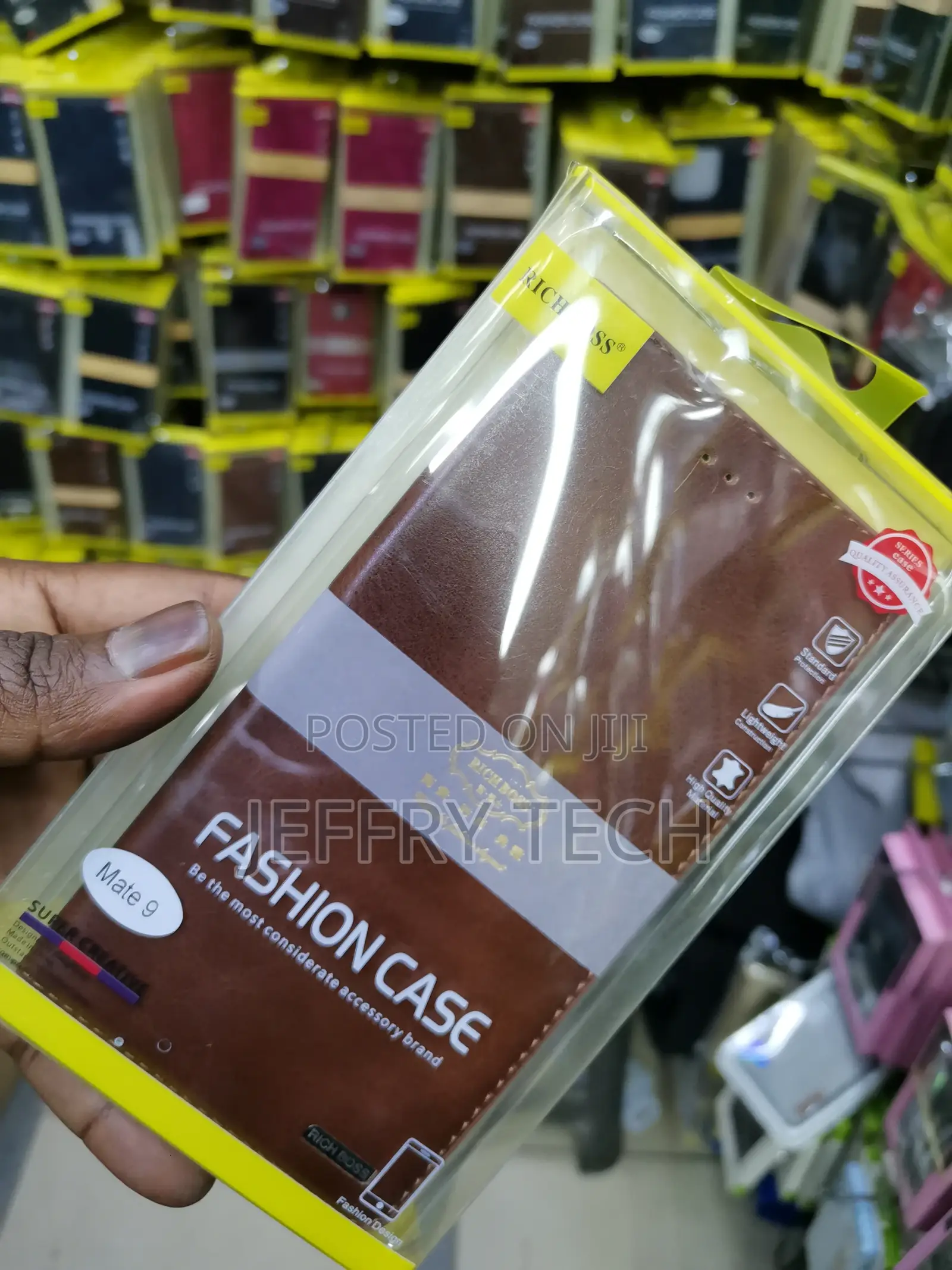 Universal Richboss Flip Case for Huawei Mate 9 -Brown