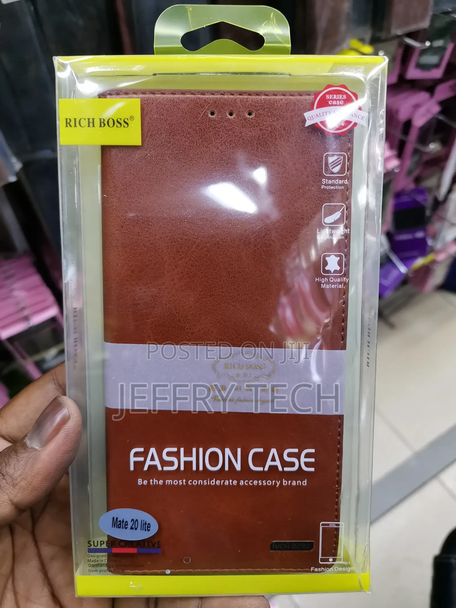 Universal Richboss Flip Case for Huawei Mate 20 Lite -Brown-