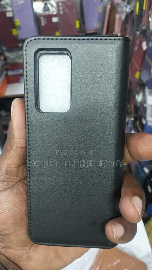 Samsung Z Fold 2 Leather Case Back Cover - thumbnail 2