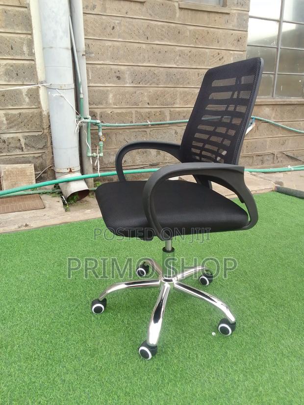 Ergonomic Adjustable Swivel Mid Back Office Chair - thumbnail 2