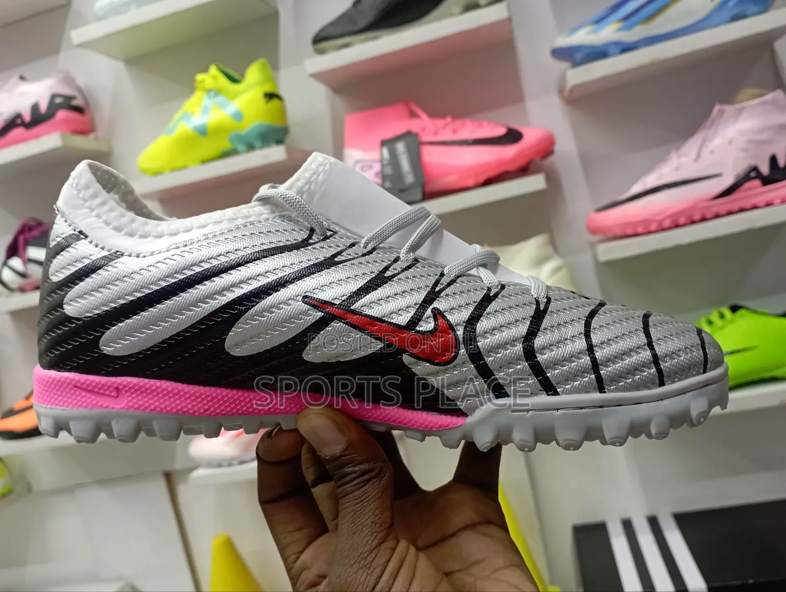 Kids Football Artificial Grass Trainers Boots