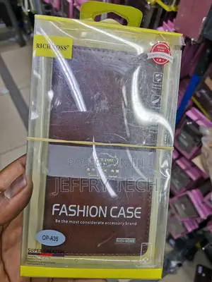 Universal Richboss Leather Flip Case for Oppo A35-Brown