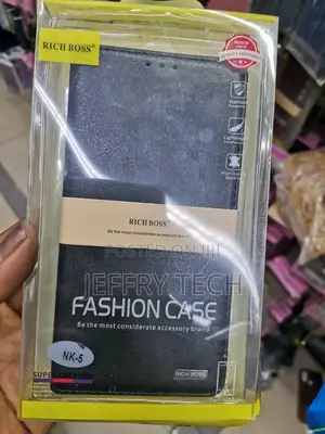 Universal Nokia 5 Rich Boss Leather Flip Case -Black