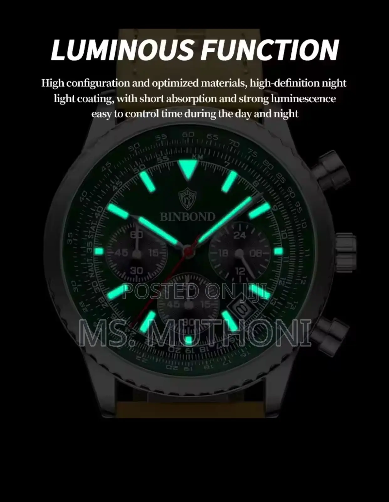 New Binbond Chronograph Gents Watch