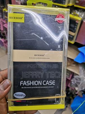 Universal Richboss Flip Cover for Tecno Phantom 6 Plus-Black - thumbnail 2