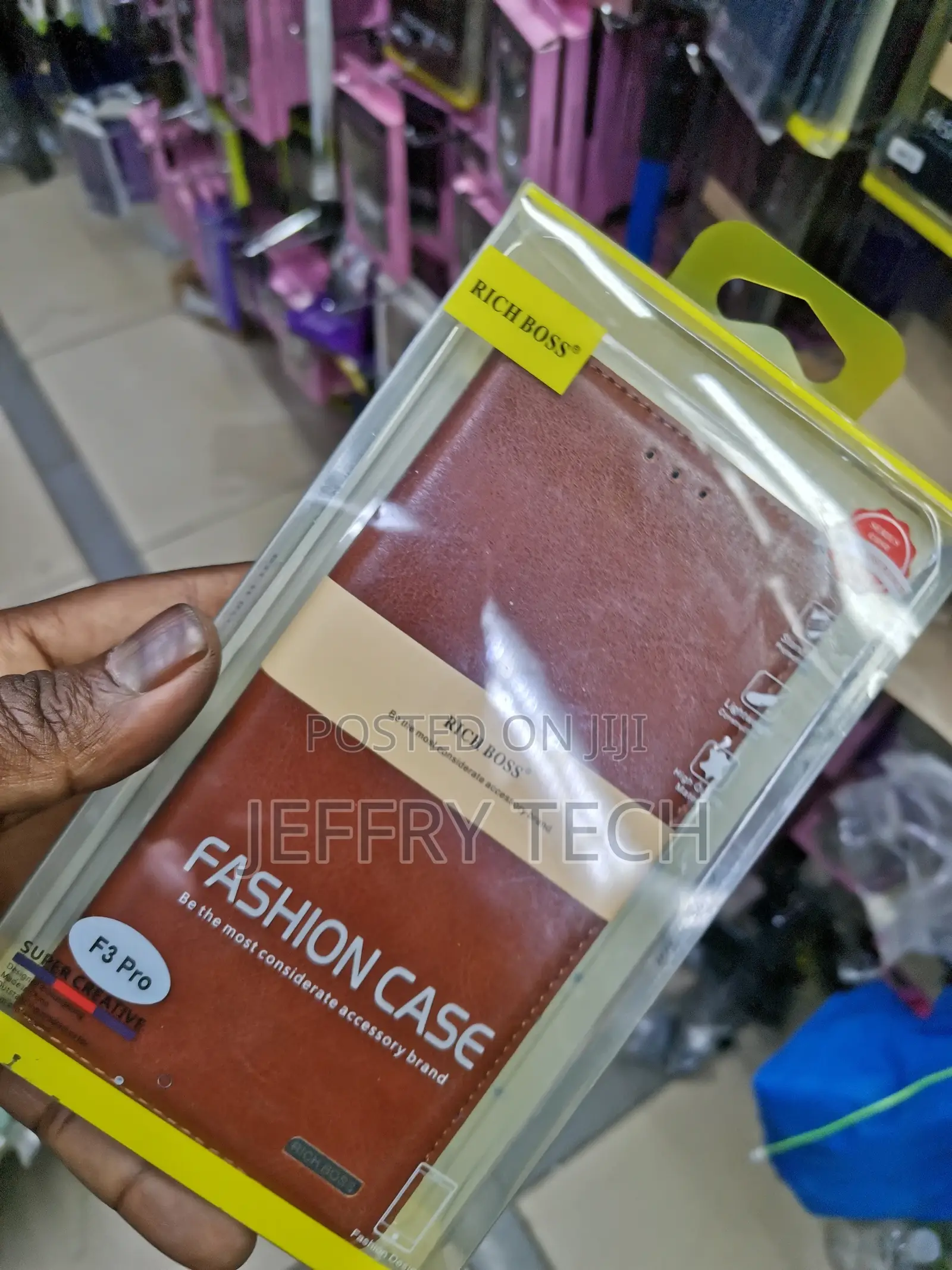 Universal Richboss Flip Case for Oppo F3 Pro - Brown