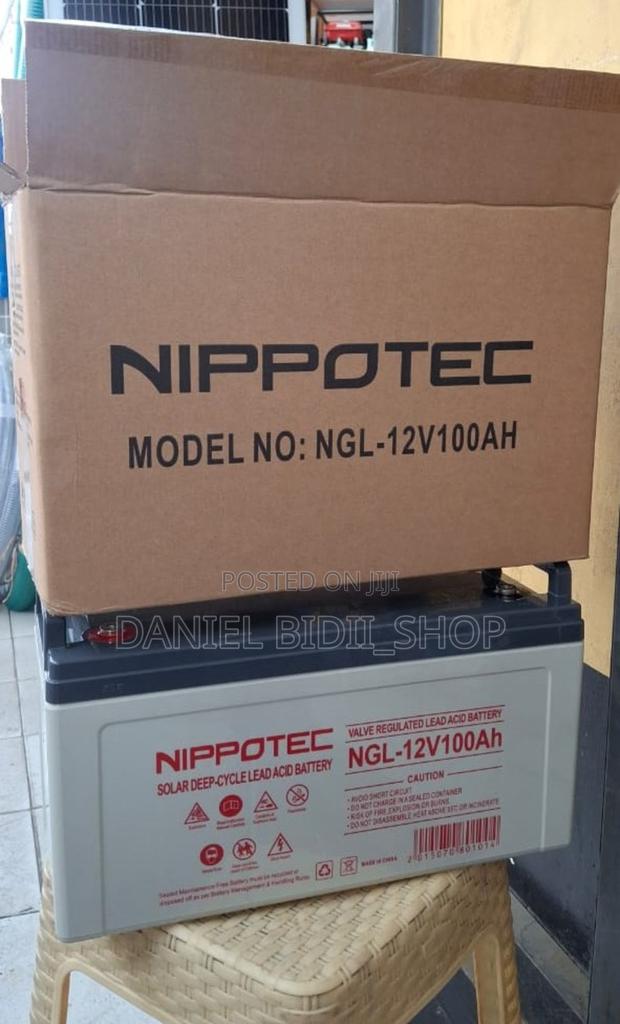 Nippotec Solar Deep Cycle Lead Gel Battery 100ah 12v - main view