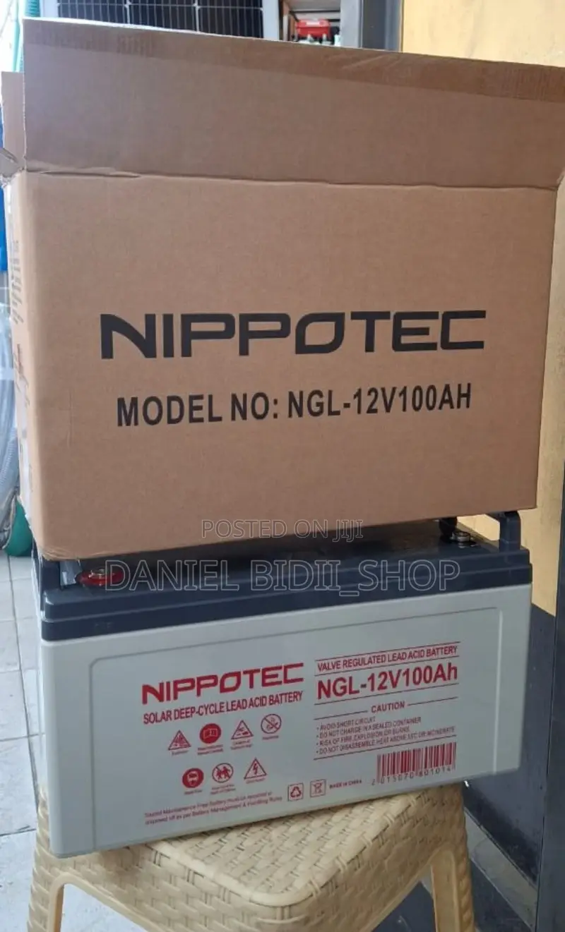 Nippotec Solar Deep Cycle Lead Gel Battery 100ah 12v
