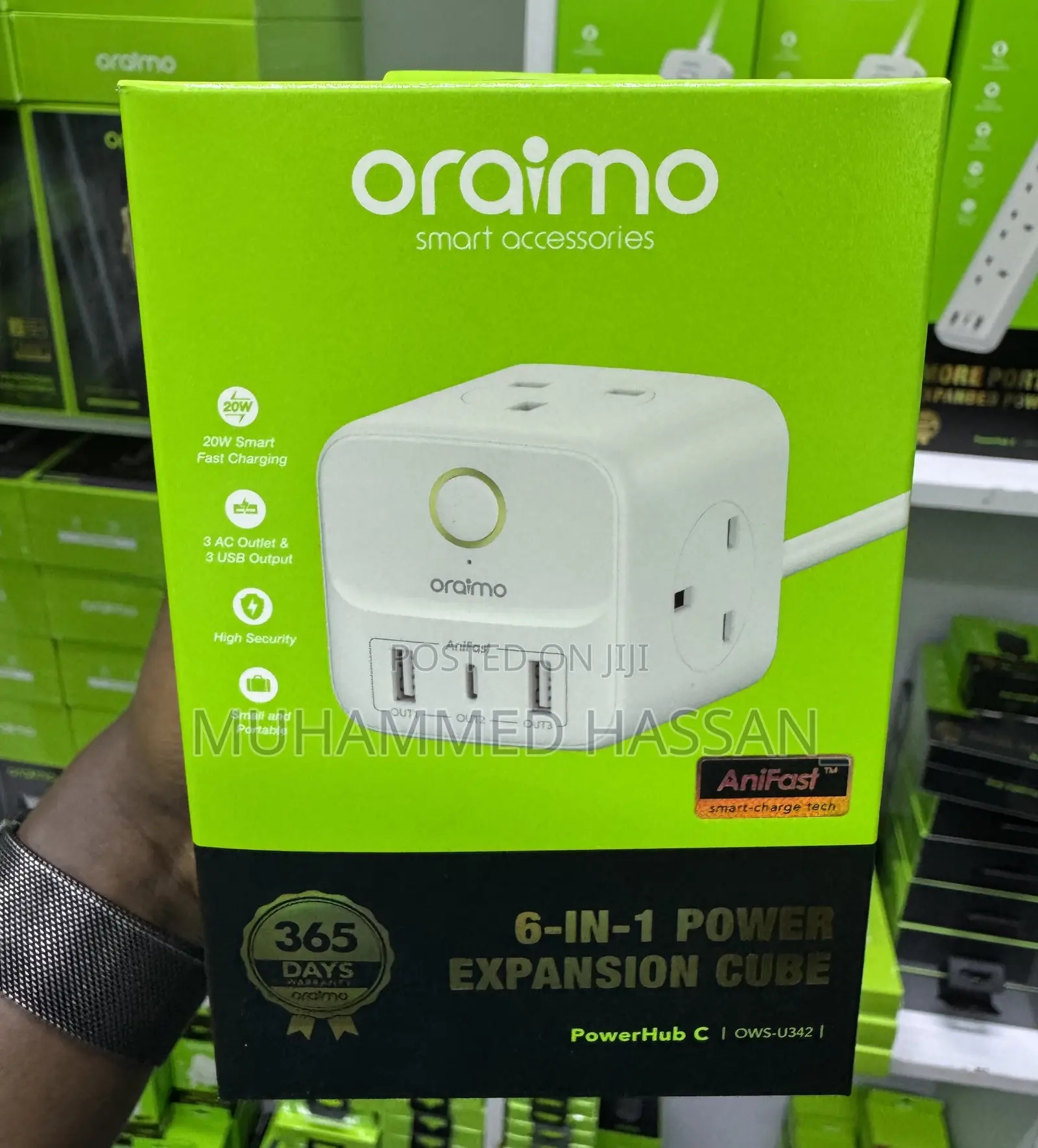6 in 1 Power Expansion Cube (Oraimo)