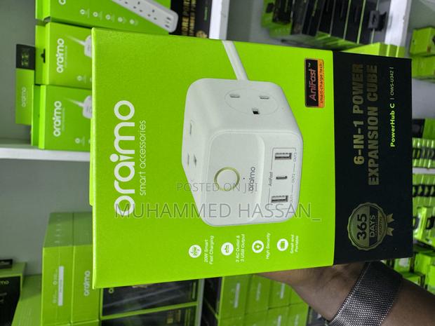 6 in 1 Power Expansion Cube (Oraimo) - thumbnail 2