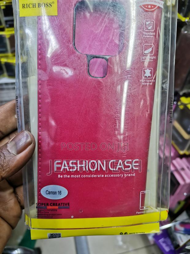Universal Richboss Flip Case for Tecno CAMON 16 -Pink - main view