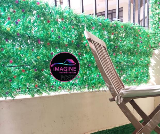 Artificial Green Wall Panels/Hedges Balcony Decor - main view
