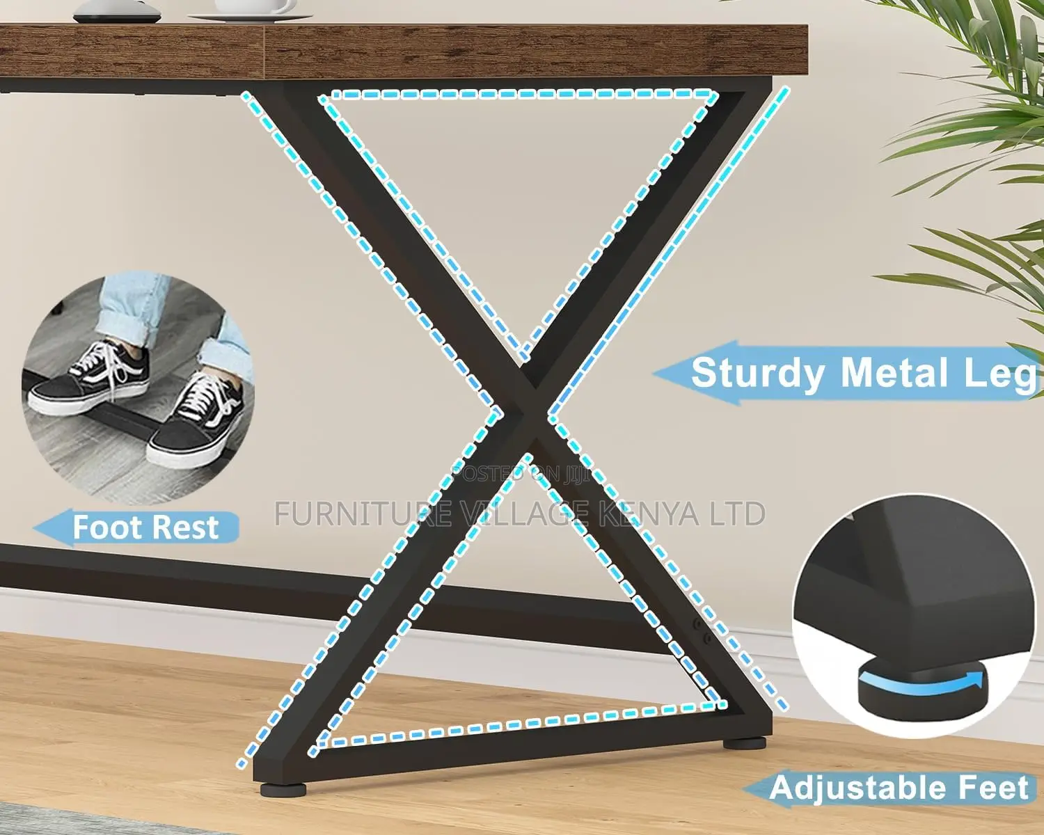 Modern Writing Study Desk for Home Office - 120cm