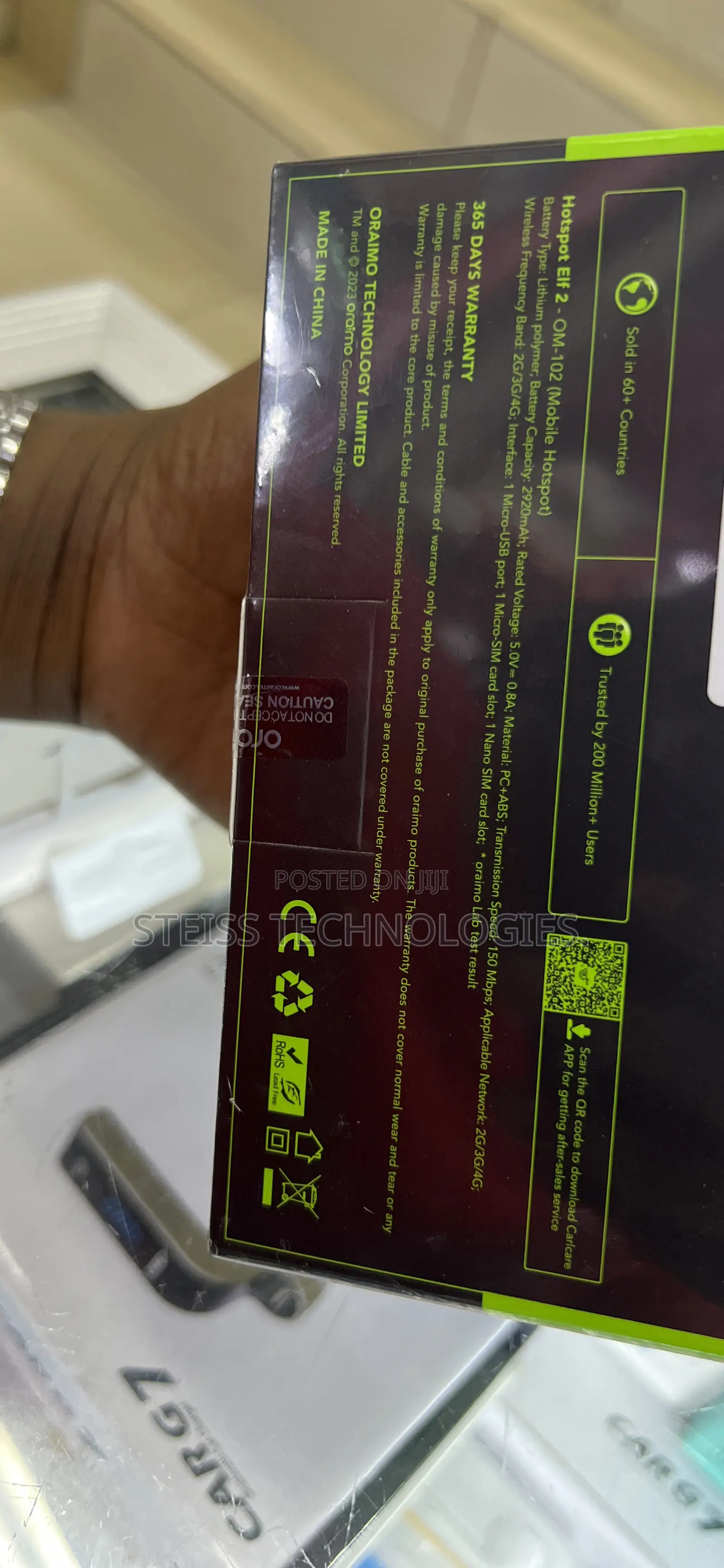 Oraimo Portable Hotspot Elf 2
