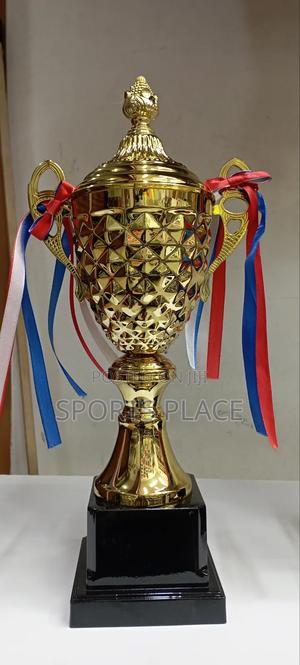 Small Golden Trophy - 36cm - thumbnail 2