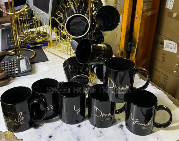 6 PCS Ceramic Mugs 32 Cl - main view