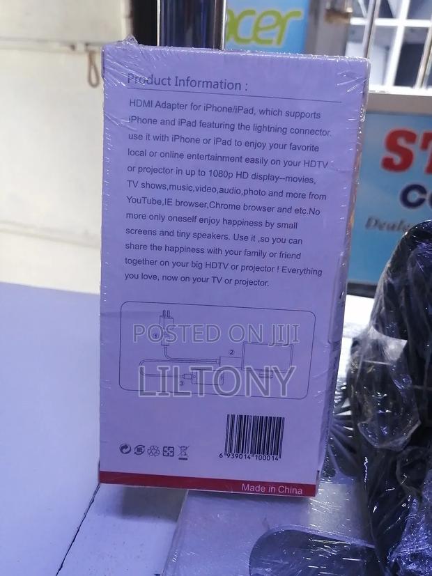 Lighting to Hdmi Cable 2mtrs - thumbnail 2