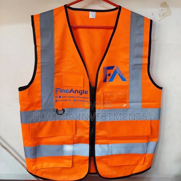 Orange Zipped Reflector Jackets - main view