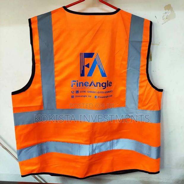 Orange Zipped Reflector Jackets - thumbnail 2